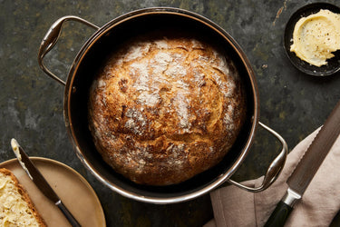 HexClad Casserole Dish No-Knead Bread