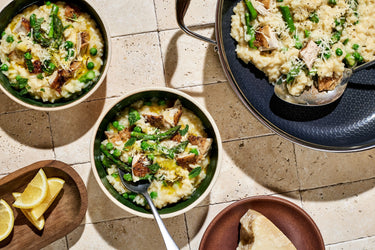 Leftover Chicken & Spring Veg Risotto