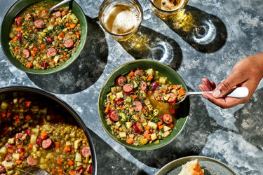 German Lentil Soup with Sausage