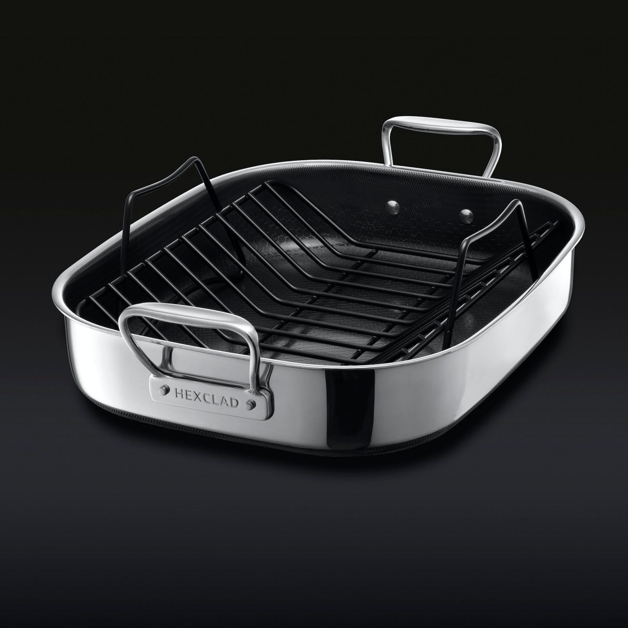 Roasting pan with cover on sale