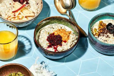 Almond Milk Porridge and 3 Topping Ideas