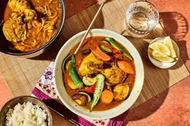 Spicy Vegetable Curry with Rice