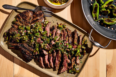Steak with Shishito Pepper Chimichurri