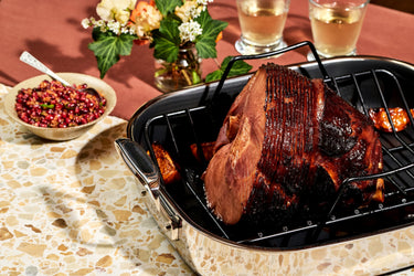 Glazed Ham With Pomegranate Relish