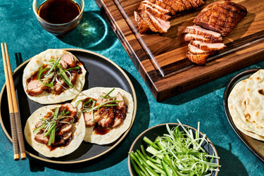 Pan-Seared Peking Duck with Chinese Crepes
