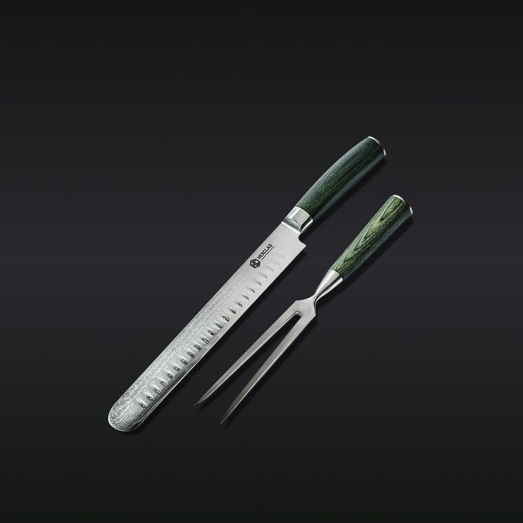 Japanese Damascus Steel Carving Set — Default Title