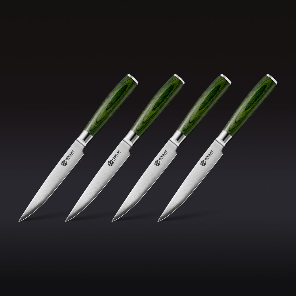 Japanese Damascus Steel Steak Knife Set 4 pc — Default Title