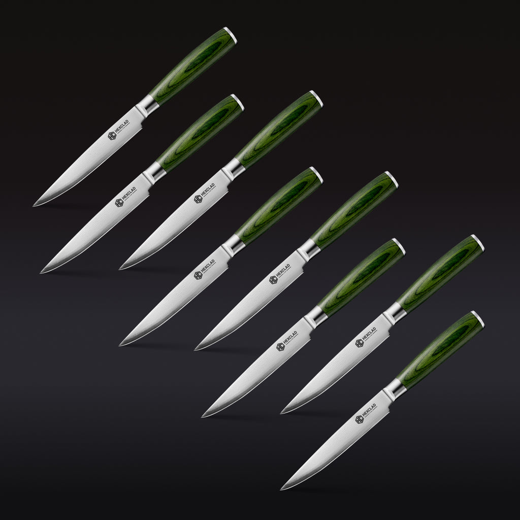Damascus Steel Steak Knife Set 8 pc — Default Title