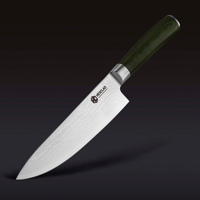BRANIK 6Pc Black Kitchen Knife Set with Protective Sheaths & box