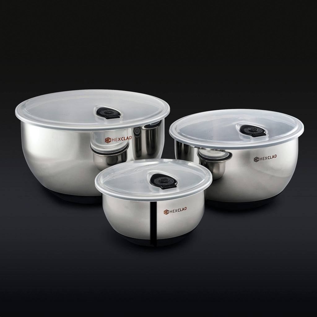 Vacuum Seal Stainless Steel Mixing Storage Bowls — Default Title