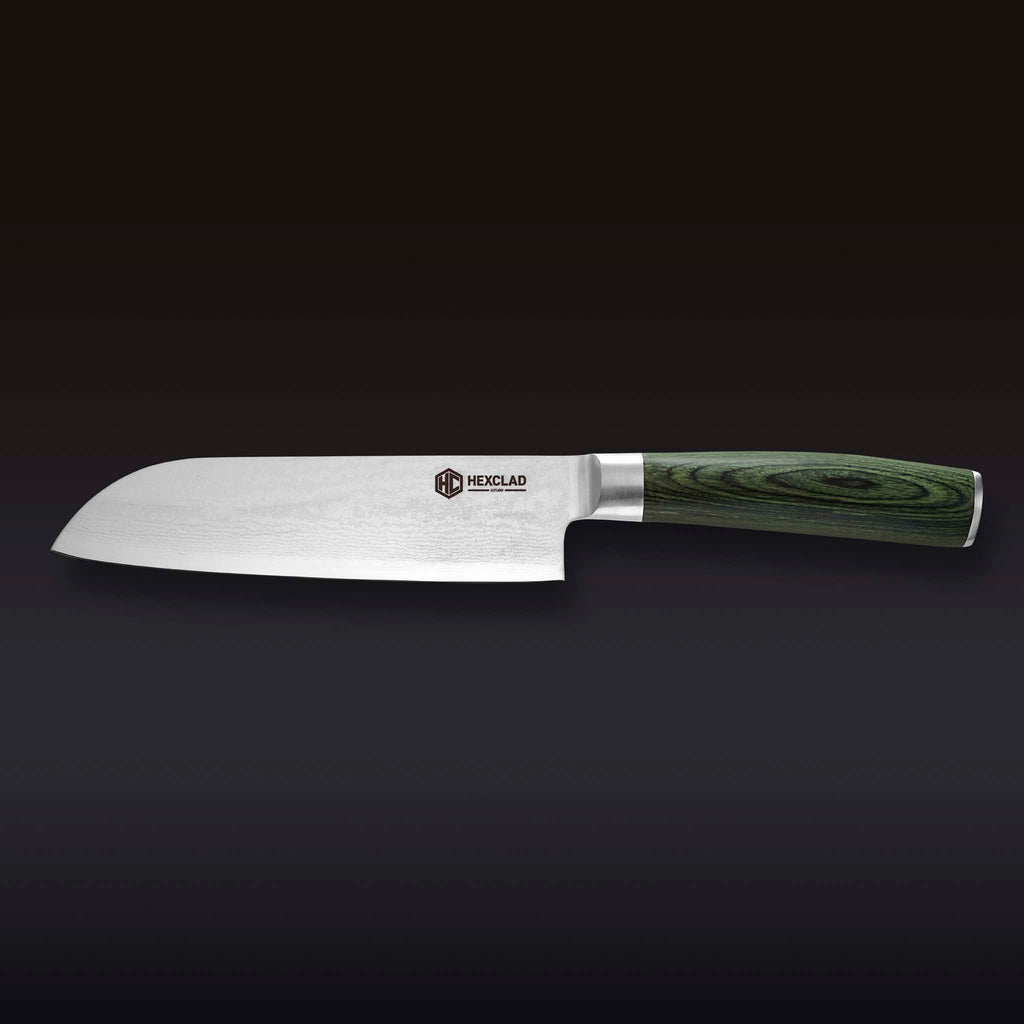 Damascus Steel 18 cm Santoku Knife — Default Title