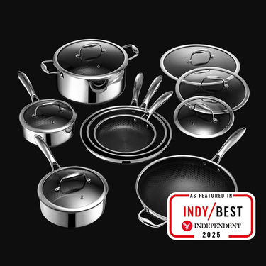 13 pc HexClad Hybrid Cookware Set w/ Lids