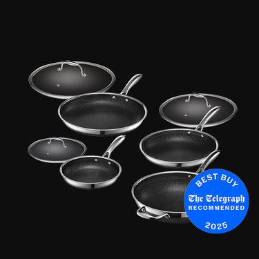 7 pc HexClad Hybrid Cookware Set w/ Lids & Wok