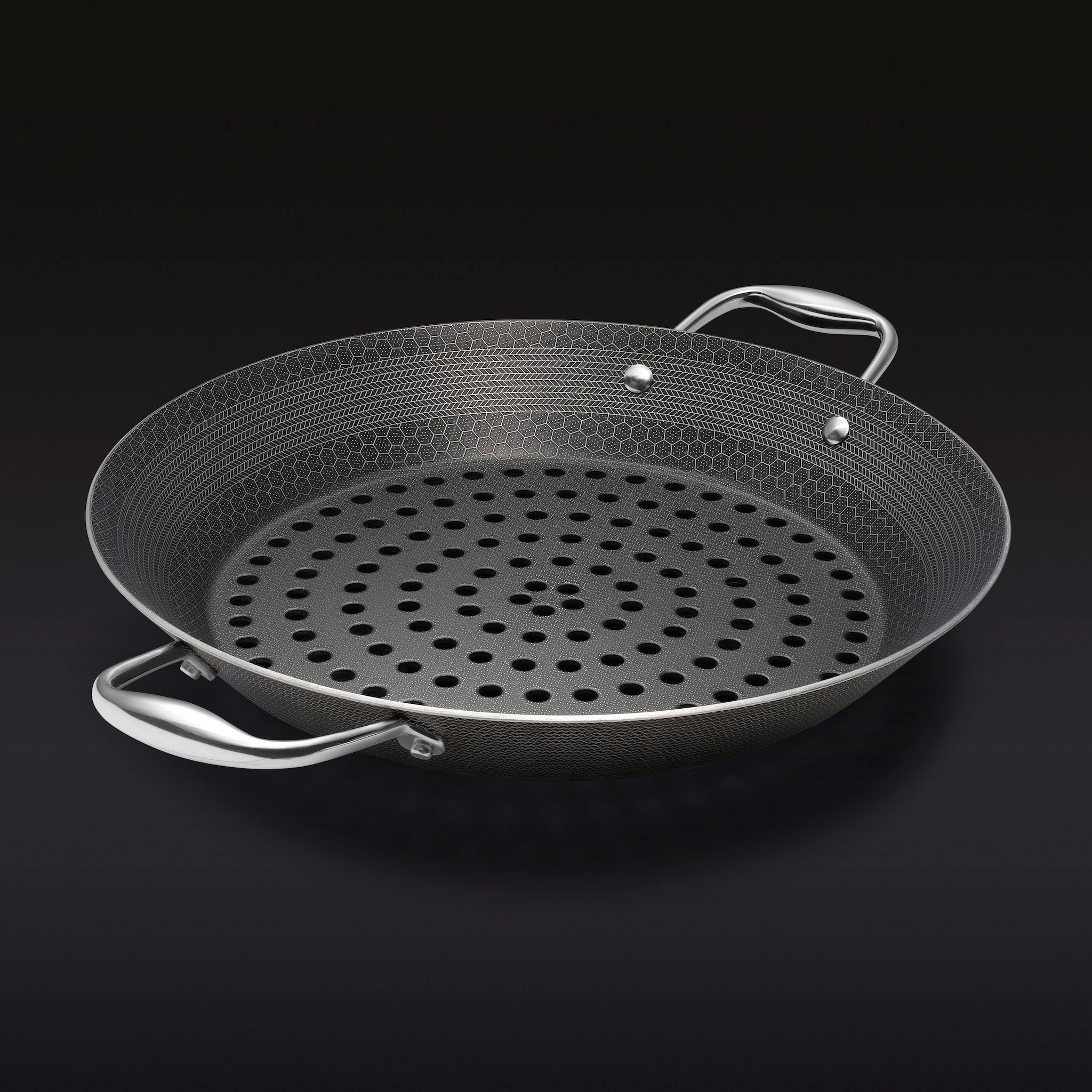 Stainless grill pan top